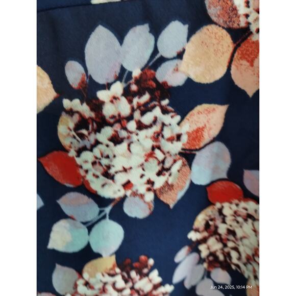 Women Within Size 3X Floral Flowy Boho Loose Colorful Beachy Resort Button Tank - Picture 4 of 8